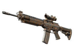 SG 553 | Safari Print CS2 Skin