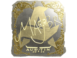 Sticker | MAJ3R (Gold) | Austin 2025