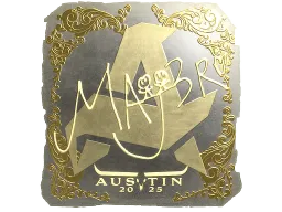 Sticker | MAJ3R (Gold) | Austin 2025