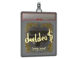 Sticker Slab | dav1deuS (Gold) | Austin 2025