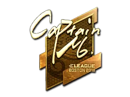 Sticker | captainMo (Gold) | Boston 2018