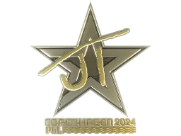 Sticker | JT (Gold) | Copenhagen 2024