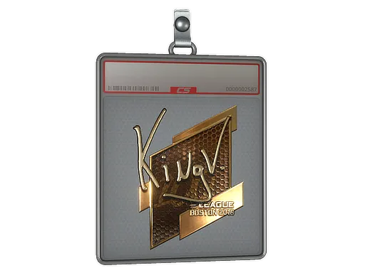 Sticker Slab | kNgV- (Gold) | Boston 2018