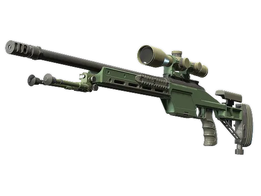 Souvenir SSG 08 | Green Ceramic (Minimal Wear)