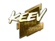 Sticker | keev (Gold) | Boston 2018 CS2 skin