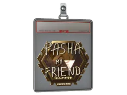 Sticker Slab | pashaBiceps (Gold) | London 2018