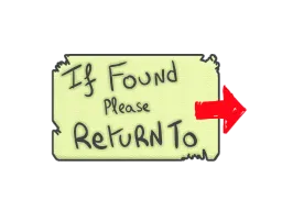 Sticker | Please Return To