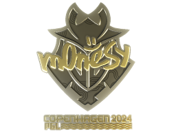 Sticker | m0NESY (Gold) | Copenhagen 2024