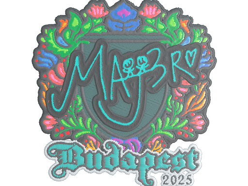 Sticker | MAJ3R (Embroidered) | Budapest 2025