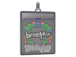 Sticker Slab | brnz4n (Embroidered) | Budapest 2025