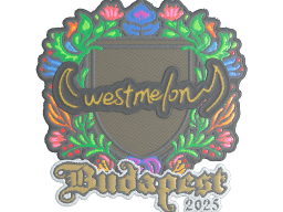 Sticker | westmelon (Embroidered) | Budapest 2025