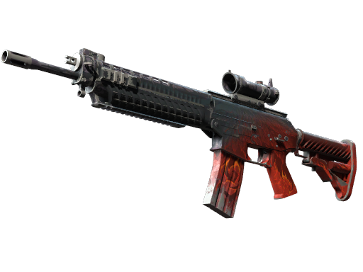 StatTrak™ SG 553 | Darkwing (Battle-Scarred)