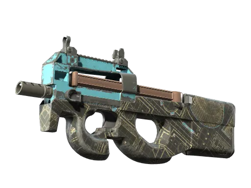 Souvenir P90 | Facility Negative (Well-Worn)