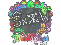 Sticker | snow (Holo) | Budapest 2025