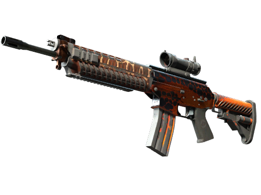 SG 553 | Tiger Moth (Battle-Scarred)