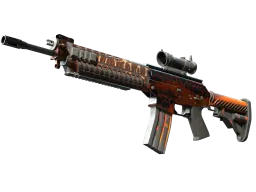 SG 553 | Tiger Moth (Battle-Scarred)
