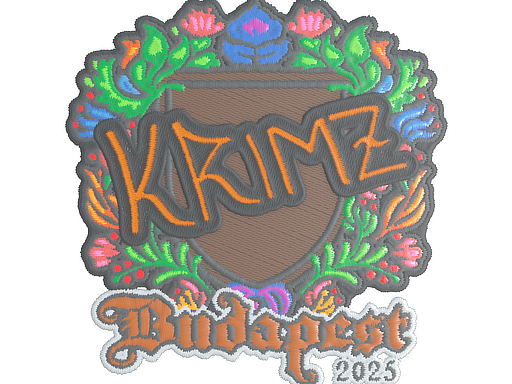 Sticker | KRIMZ (Embroidered) | Budapest 2025