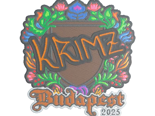 Sticker | KRIMZ (Embroidered) | Budapest 2025