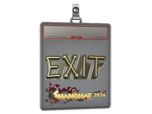 Sticker Slab | exit (Gold) | Shanghai 2024