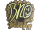 Sticker | br0 (Gold) | Budapest 2025