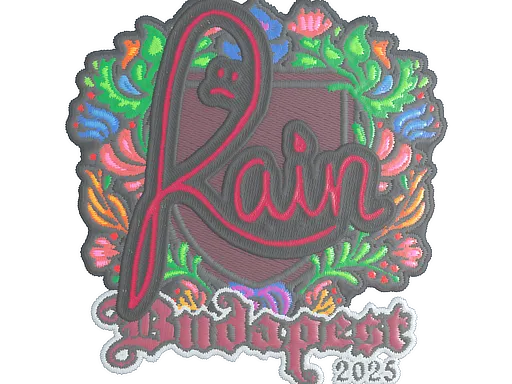 Sticker | rain (Embroidered) | Budapest 2025