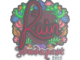 Sticker | rain (Embroidered) | Budapest 2025