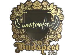 Sticker | westmelon (Gold) | Budapest 2025