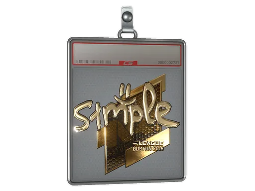 Sticker Slab | s1mple (Gold) | Boston 2018