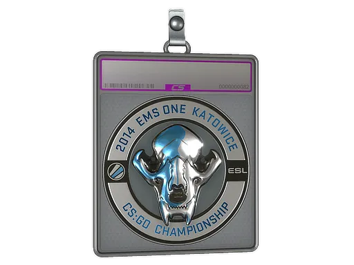 Sticker Slab | ESL Skull (Foil) | Katowice 2014
