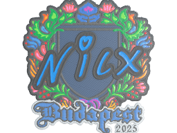 Sticker | nicx (Embroidered) | Budapest 2025