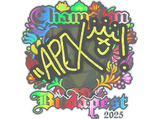 Sticker | apEX (Holo, Champion) | Budapest 2025