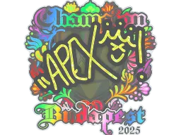 Sticker | apEX (Holo, Champion) | Budapest 2025