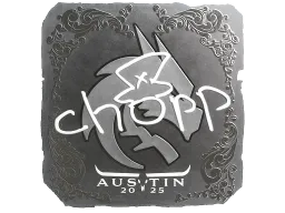 Sticker | chopper (Foil) | Austin 2025