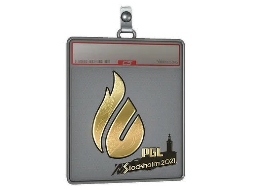 Sticker Slab | Copenhagen Flames (Gold) | Stockholm 2021