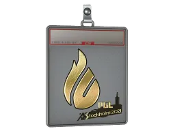 Sticker Slab | Copenhagen Flames (Gold) | Stockholm 2021