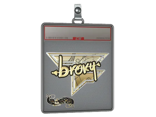 Sticker Slab | broky (Gold) | Paris 2023