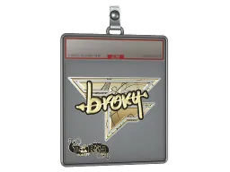 Sticker Slab | broky (Gold) | Paris 2023