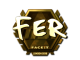 Sticker | fer (Gold) | London 2018