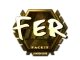 Sticker | fer (Gold) | London 2018 CS2 skin