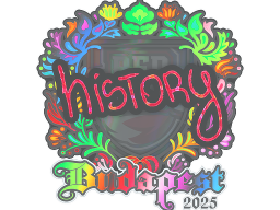 Sticker | History (Holo) | Budapest 2025
