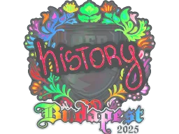 Sticker | History (Holo) | Budapest 2025