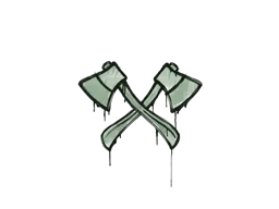 Sealed Graffiti | X-Axes (Cash Green)