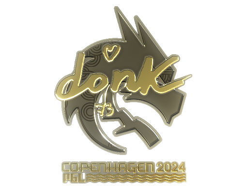 Sticker | donk (Gold) | Copenhagen 2024
