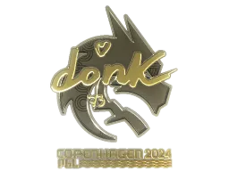 Sticker | donk (Gold) | Copenhagen 2024