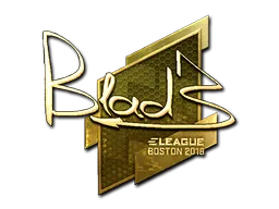 Sticker | B1ad3 (Gold) | Boston 2018