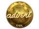 Sticker | advent (Gold) | Katowice 2019 CS2 skin