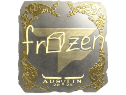 Sticker | frozen (Gold) | Austin 2025