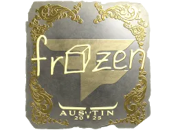 Sticker | frozen (Gold) | Austin 2025