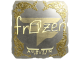 Sticker | frozen (Gold) | Austin 2025