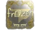 Sticker | frozen (Gold) | Austin 2025 CS2 skin